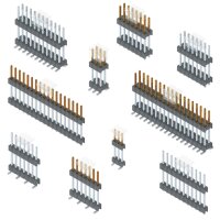 180° pin header Dual Body (straight pin)