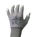 ESD Nylon/Carbon-PU Handschuh Größe M